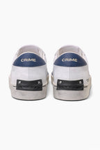 CRIME LONDON SNEAKERS IN PELLE TALLONCINO BLU