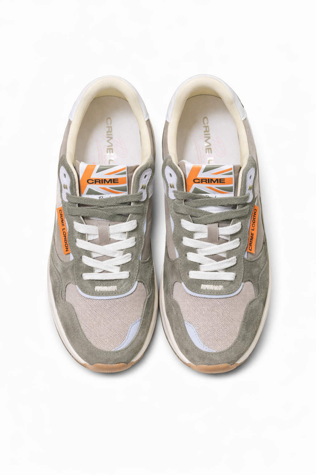 CRIME LONDON SNEAKER MODELLO RUSH COLORE MILITARE