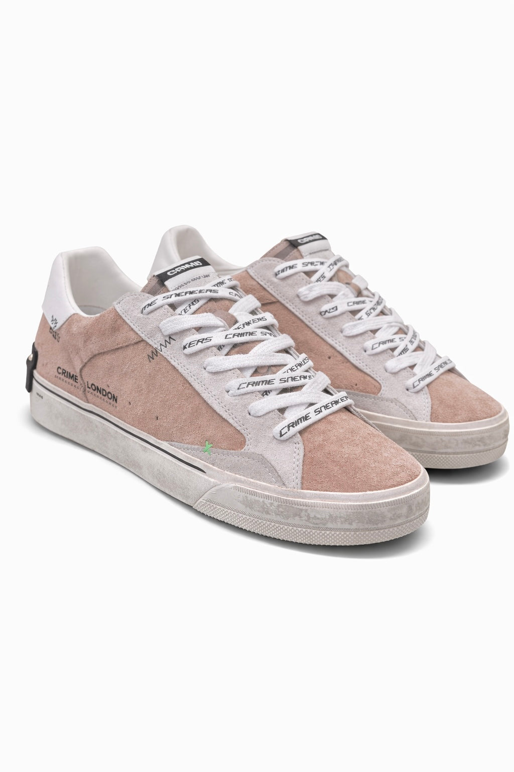 CRIME LONDON SNEAKERS IN CAMOSCIO COLORE BEIGE