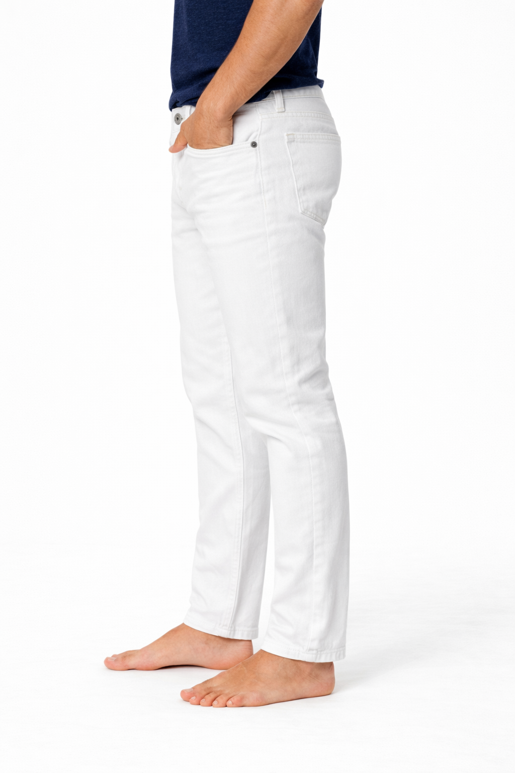BERNA MOD. STAMFORD BRIDGE JEANS SLIM BIANCO