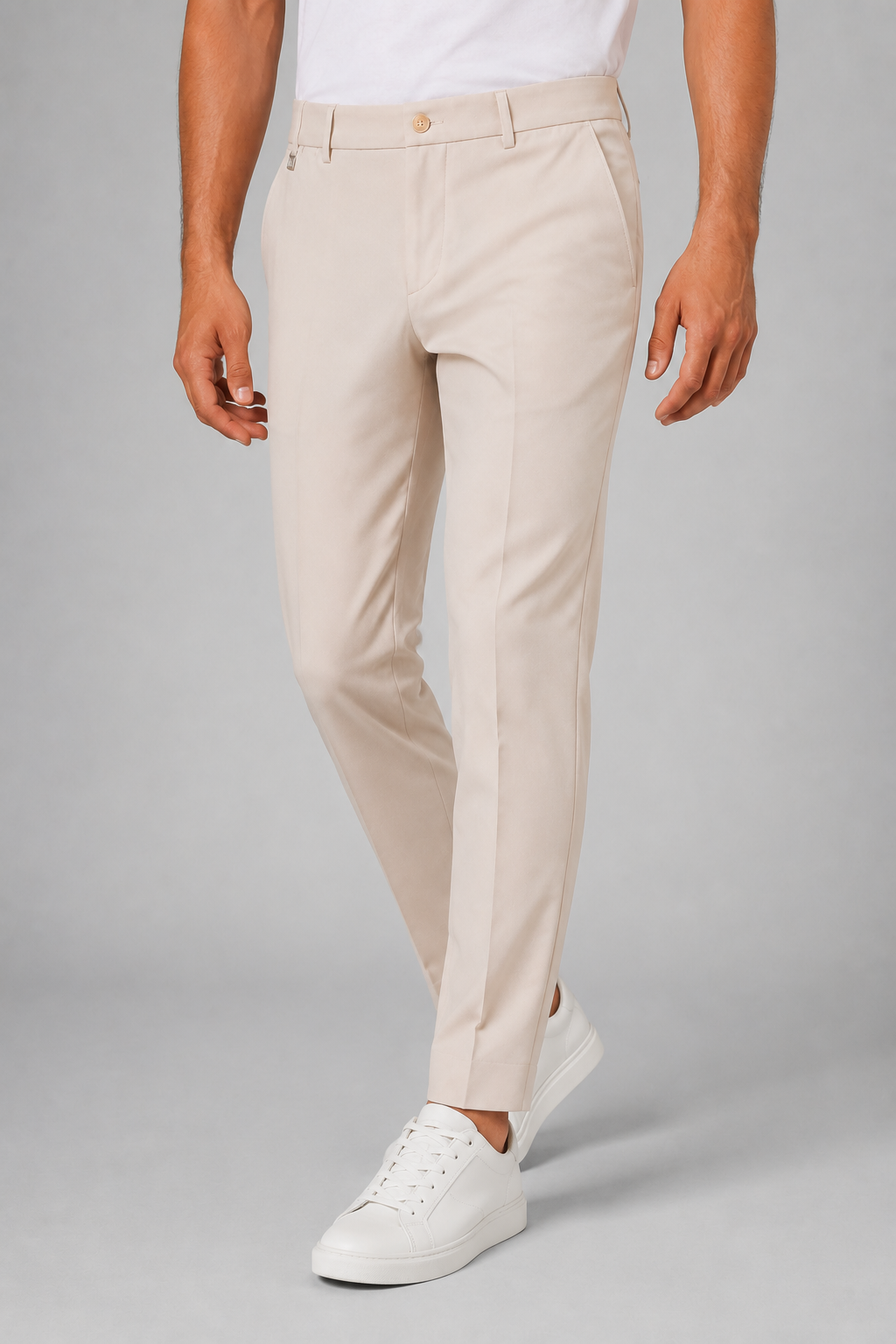 WHY NOT BRAND PANTALONE IN PUNTO MILANO - BEIGE