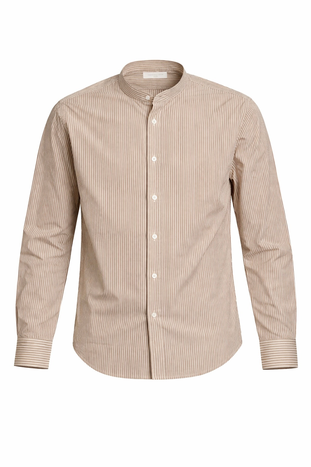 ALESSANDRO LAMURA CAMICIA IN POPELINE COLLO COREA A RIGHE