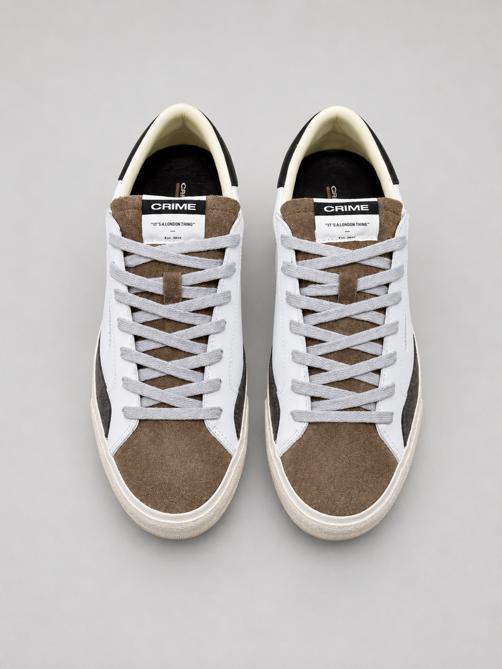CRIME LONDON SNEAKERS IN PELLE MODELLO DISTRESSED 2.0