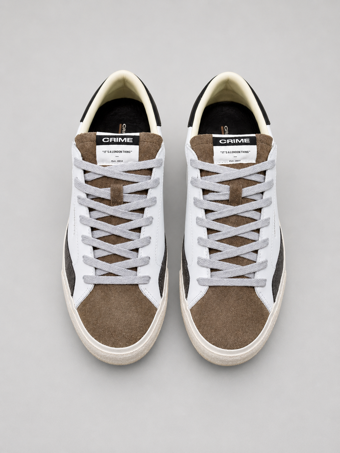 CRIME LONDON SNEAKERS IN PELLE MODELLO DISTRESSED 2.0