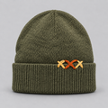 V2 CUFFIA CON RICAMO - VERDE