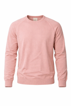 V2 MAGLIA GIROCOLLO MANICA RAGLAN CON TOPPE JEANS