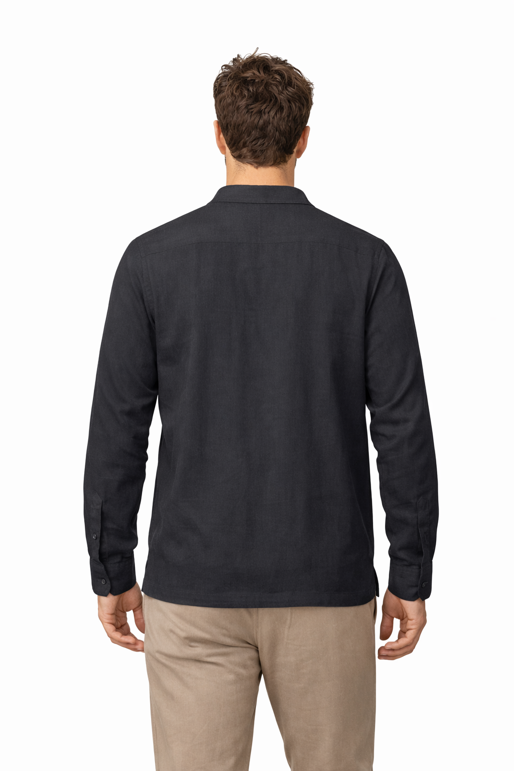 DANIELE ALESSANDRINI CAMICIA RELAXED FIT COLORE NERO - Mania Fashion Clothing