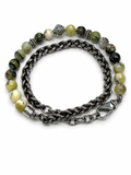 MANCINO BRACCIALE DOPPIO GIRO CHIUSURA CON MOSCHETTONE