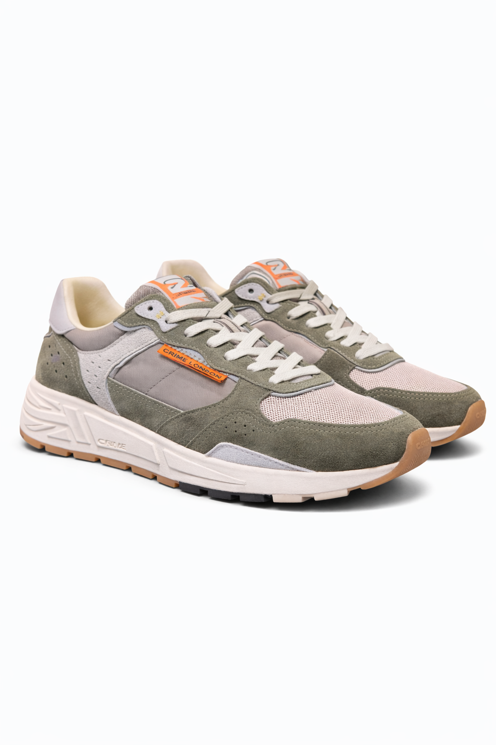 CRIME LONDON SNEAKER MODELLO RUSH COLORE MILITARE