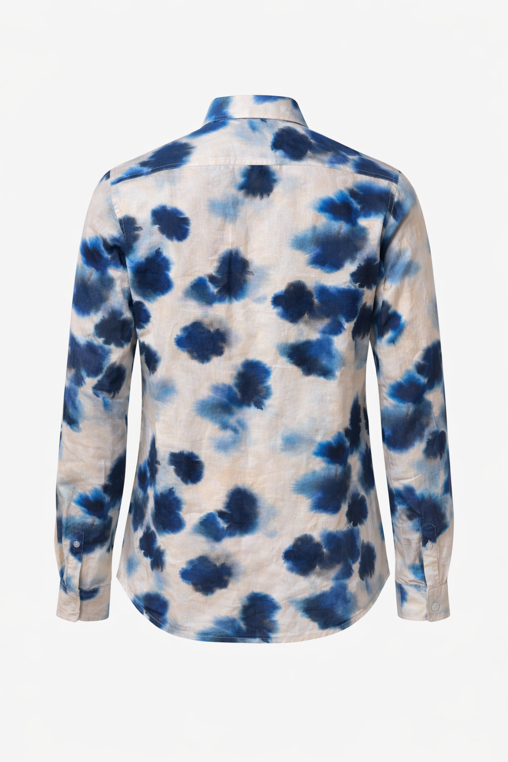 BICOLORE CAMICIA STAMPA PETALO COLORE BEIGE