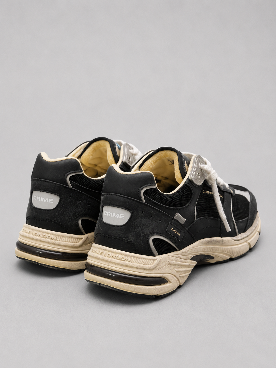 CRIME LONDON SNEAKERS MODELLO FUGITIVE - NERO