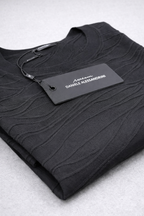 DANIELE ALESSANDRINI TSHIRT GIROCOLLO MOTIVO ONDULATO - Mania Fashion Clothing