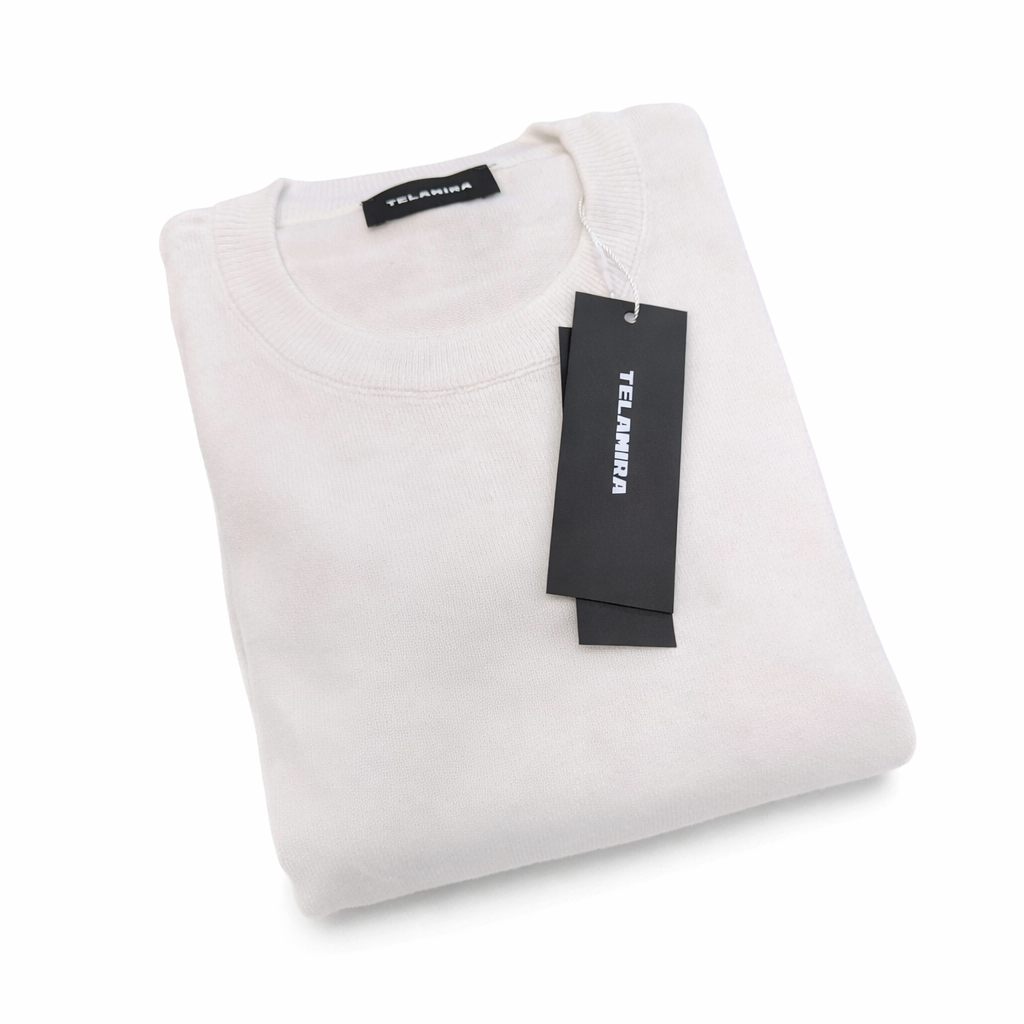 TELAMIRA MAGLIA GIROCOLLO IN COTONE DISPONIBILE IN 5 COLORI