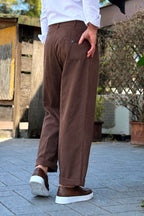TELAMIRA PANTALONE LARGO IN COTONE LINO DISPONIBILE IN 3 COLORI
