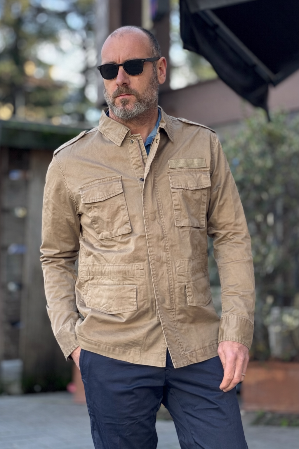 TELAMIRA FIELD JACKET COLORE BEIGE - Mania Fashion Clothing