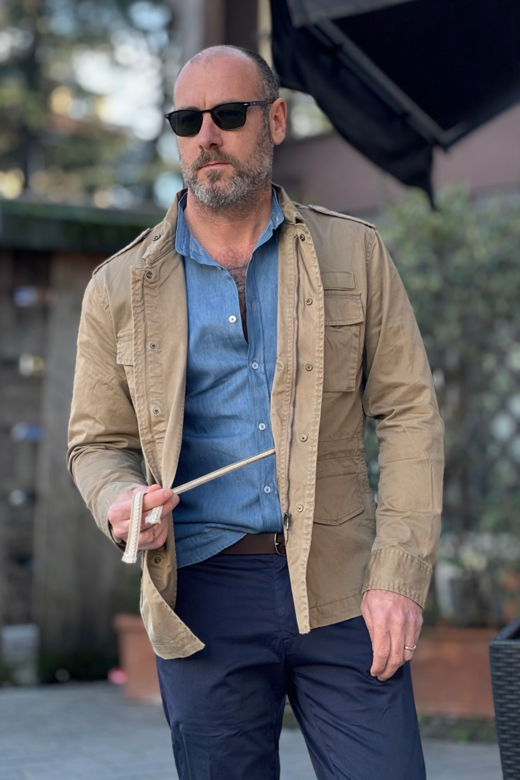 TELAMIRA FIELD JACKET COLORE BEIGE - Mania Fashion Clothing