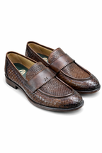 ARNOLD LAYNE MOCASSINO STAMPA TRECCIA 2 COLORI