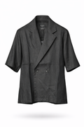 EN AVANCE GIACCA CAMICIA CHIUSURA DOPPIO PETTO IN LINO DISPONIBILE IN 2 COLORI - Mania Fashion Clothing