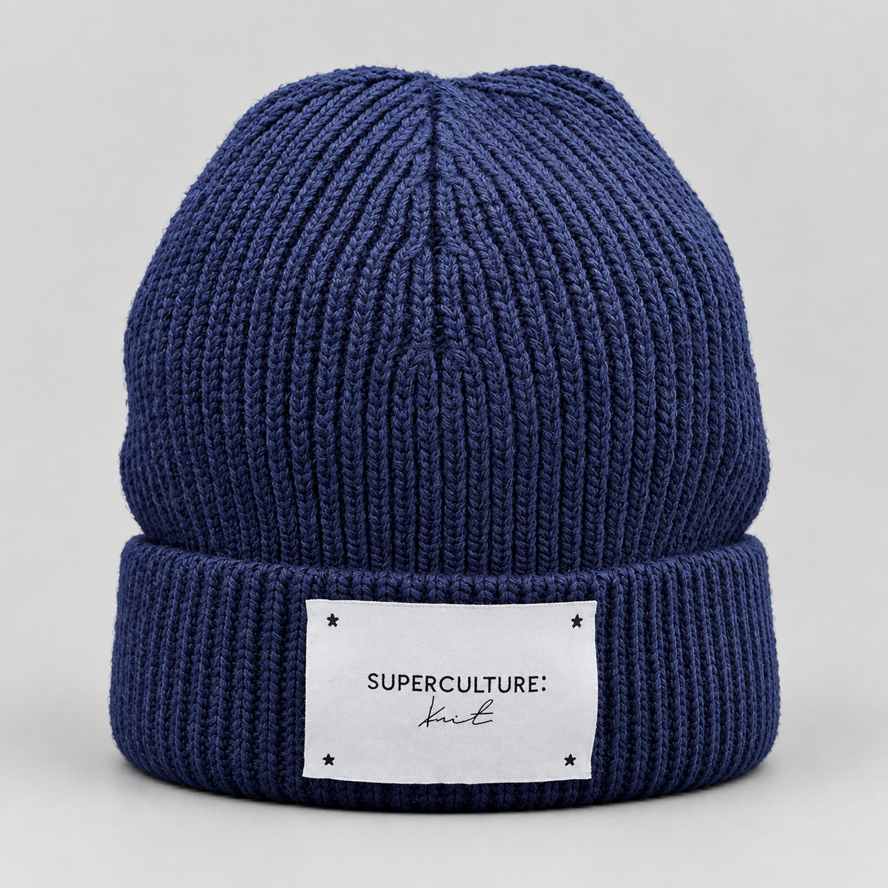SUPERCULTURE CAPPELLO A COSTE CON PATCH - BLU
