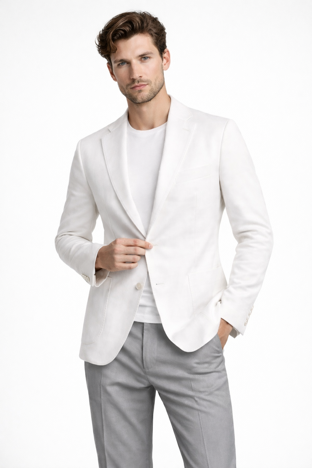 TELAMIRA GIACCA DUE BOTTONI CON DOPPIO SPACCHETTO DISPONIBILE IN 2 COLORI - Mania Fashion Clothing