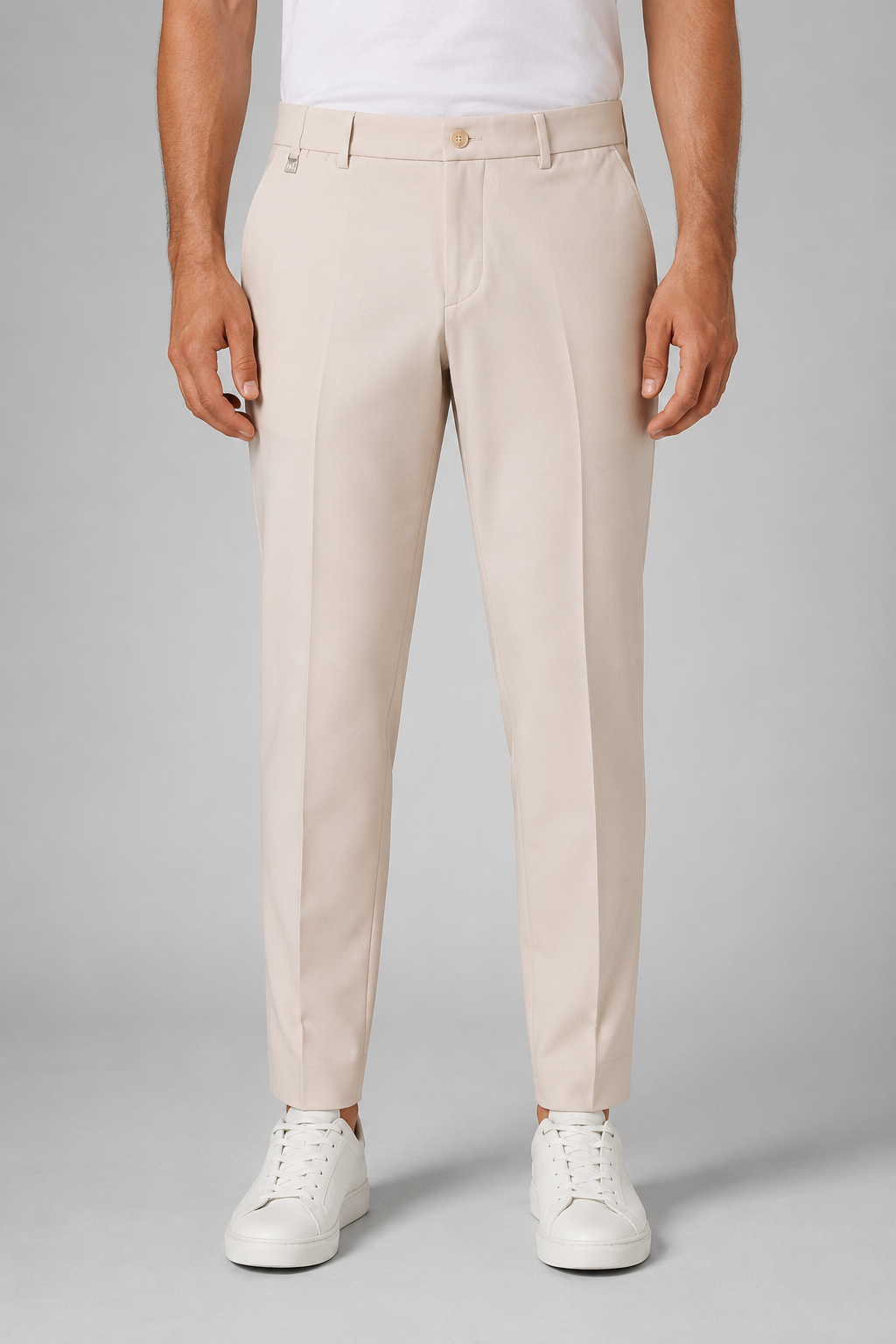 WHY NOT BRAND PANTALONE IN PUNTO MILANO - BEIGE