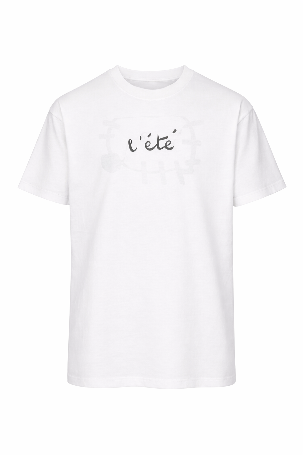 BICOLORE TSHIRT OVER FIT CON STAMPA DIETRO E DAVANTI - Mania Fashion Clothing