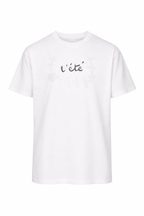 BICOLORE TSHIRT OVER FIT CON STAMPA DIETRO E DAVANTI - Mania Fashion Clothing