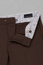 WHY NOT BRAND PANTALONE IN PUNTO MILANO - CIOCCOLATO