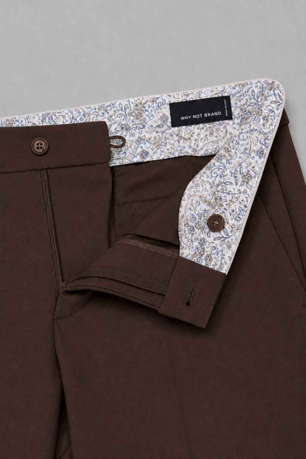 WHY NOT BRAND PANTALONE IN PUNTO MILANO - CIOCCOLATO