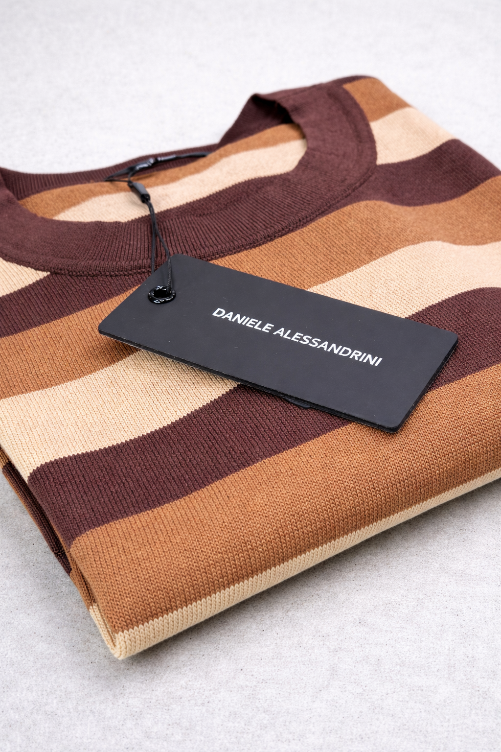 DANIELE ALESSANDRINI MAGLIA  GIROCOLLO A RIGHE - Mania Fashion Clothing