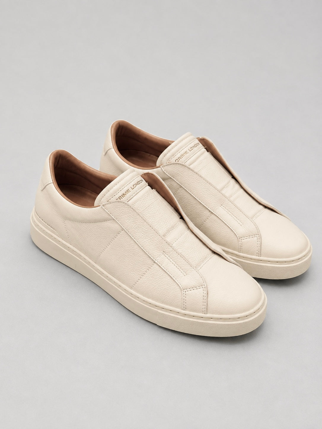 CRIME LONDON SUPERLIGHT SLIP ON - BIANCO