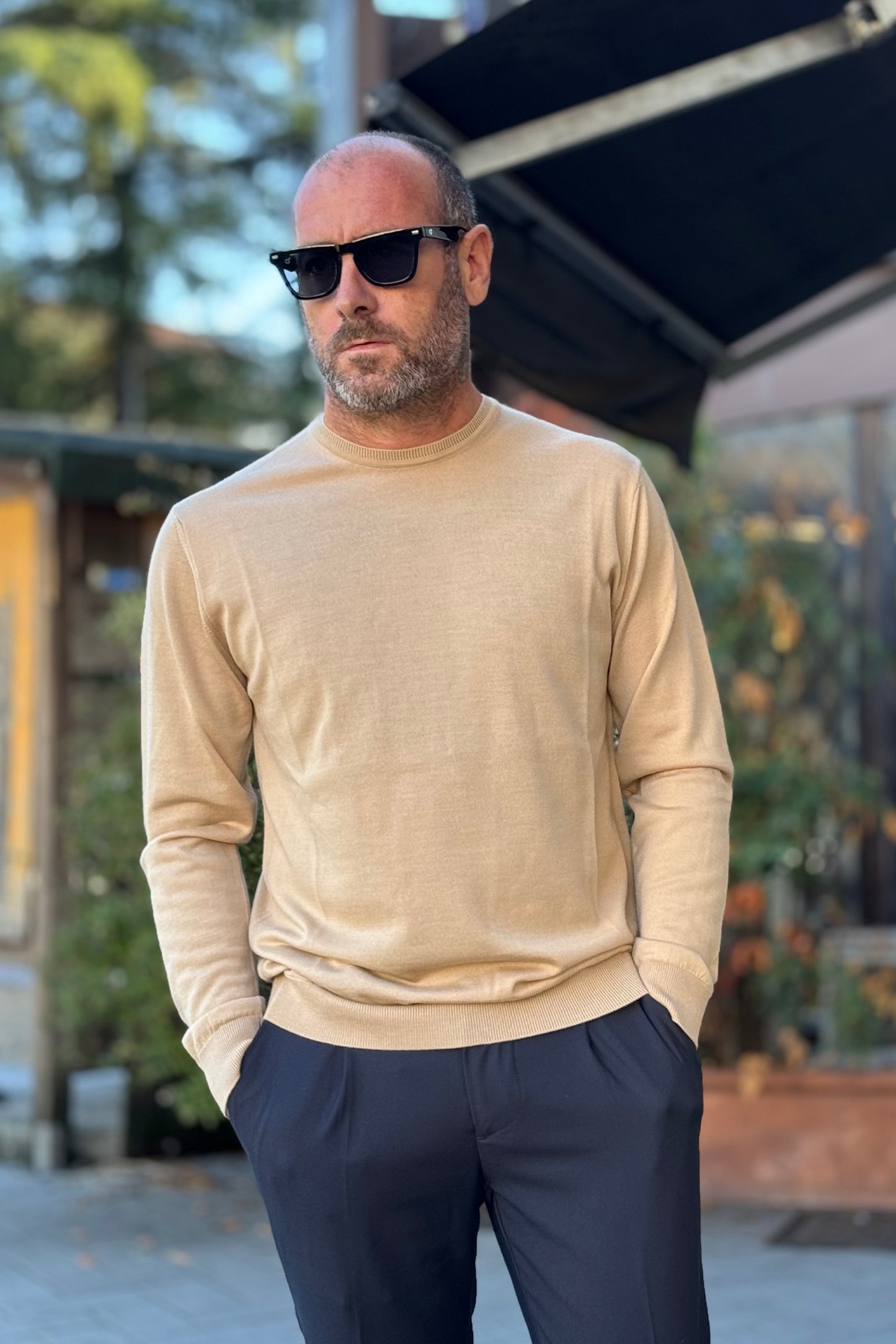 Daniele Fiesoli DF0013 crewneck in extra fine merino wool available in 3 colors