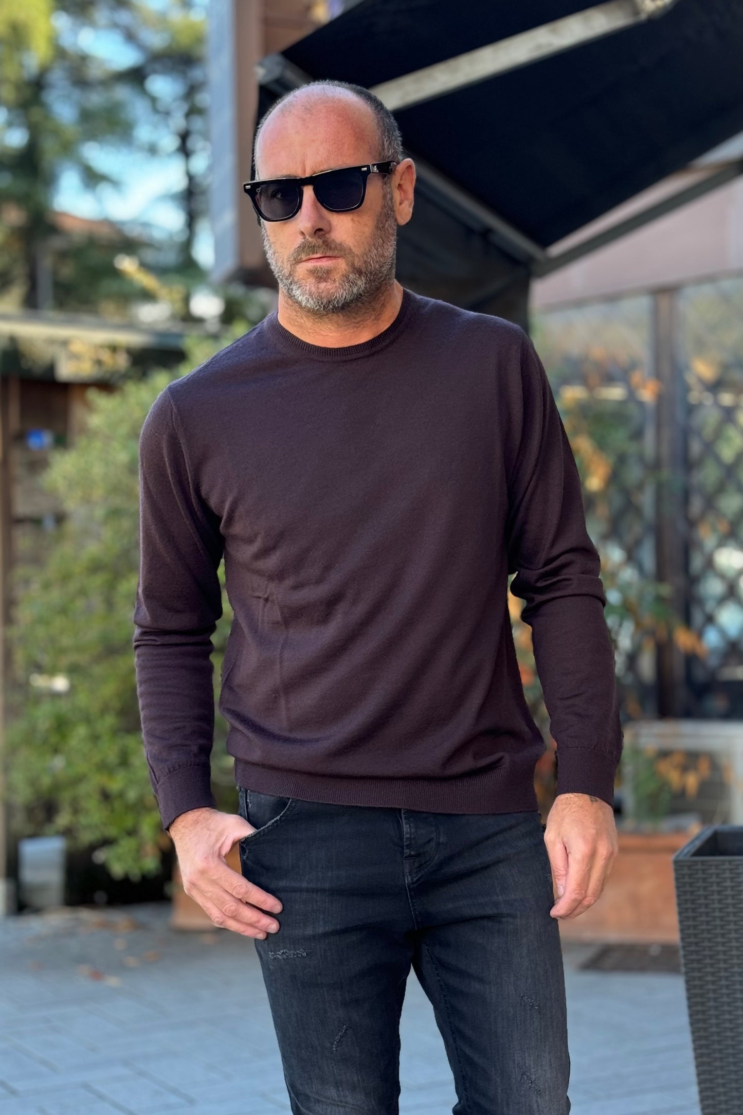 Daniele Fiesoli DF0013 crewneck in extra fine merino wool available in 3 colors