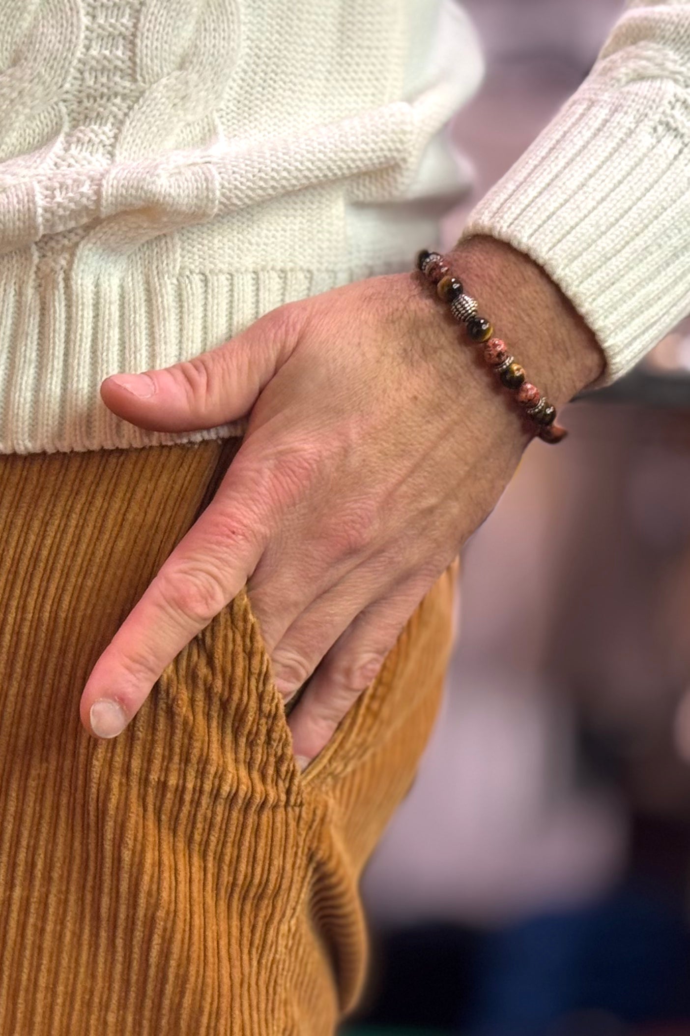 MANCINO BRACCIALE IN PIETRE VERE