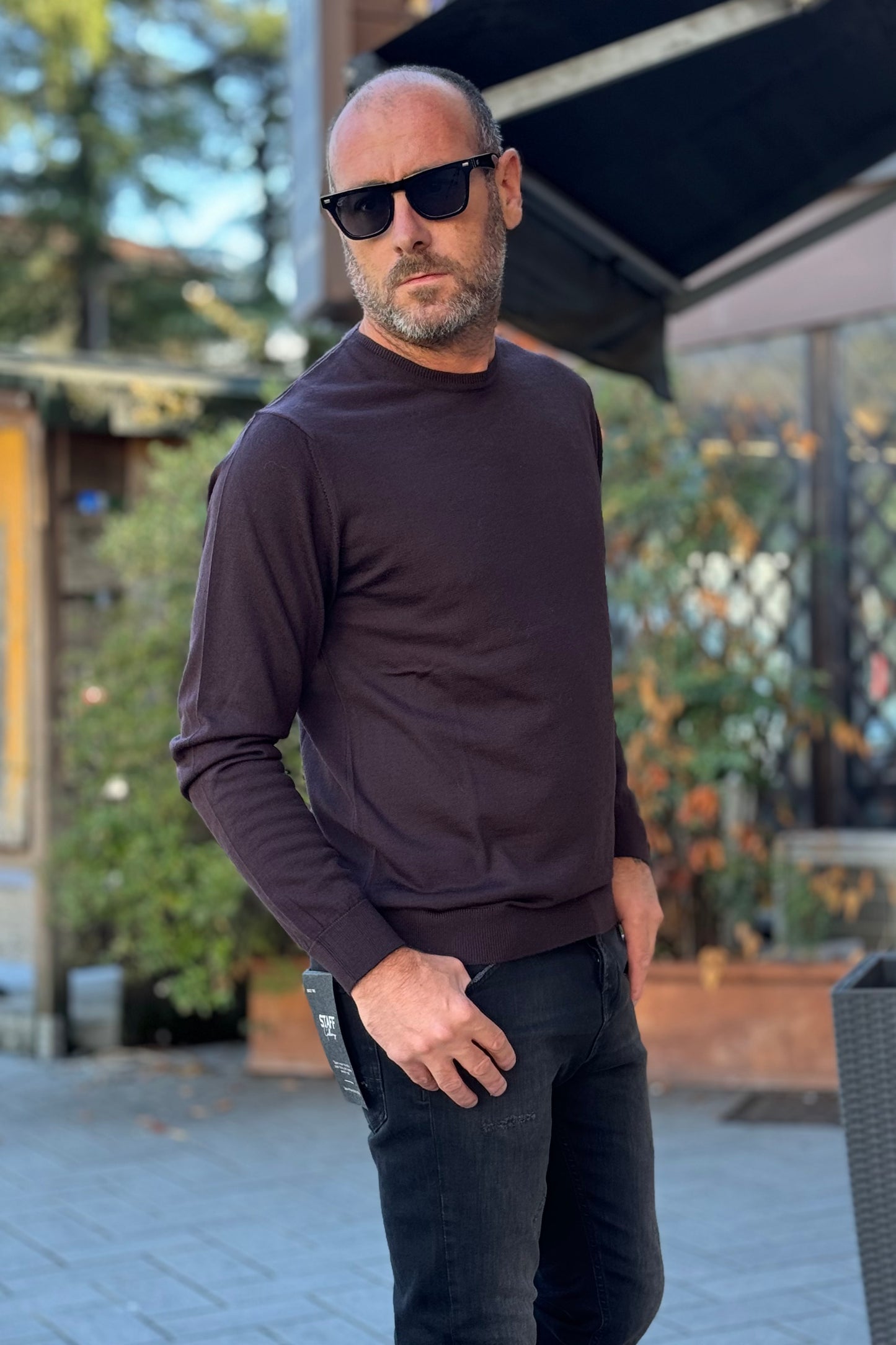 Daniele Fiesoli DF0013 crewneck in extra fine merino wool available in 3 colors