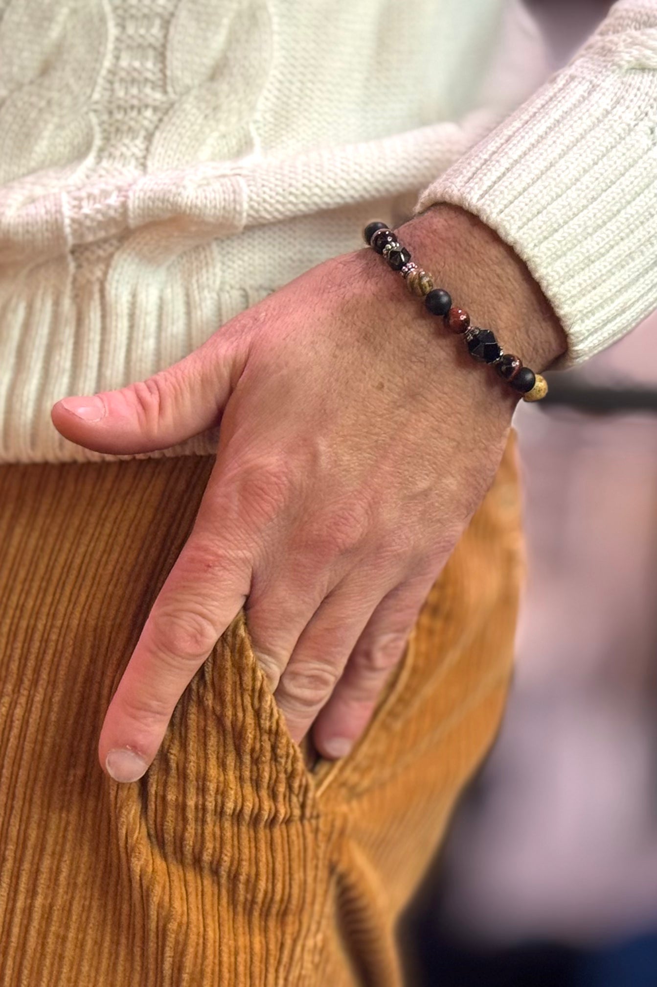 MANCINO BRACCIALE IN PIETRE VERE