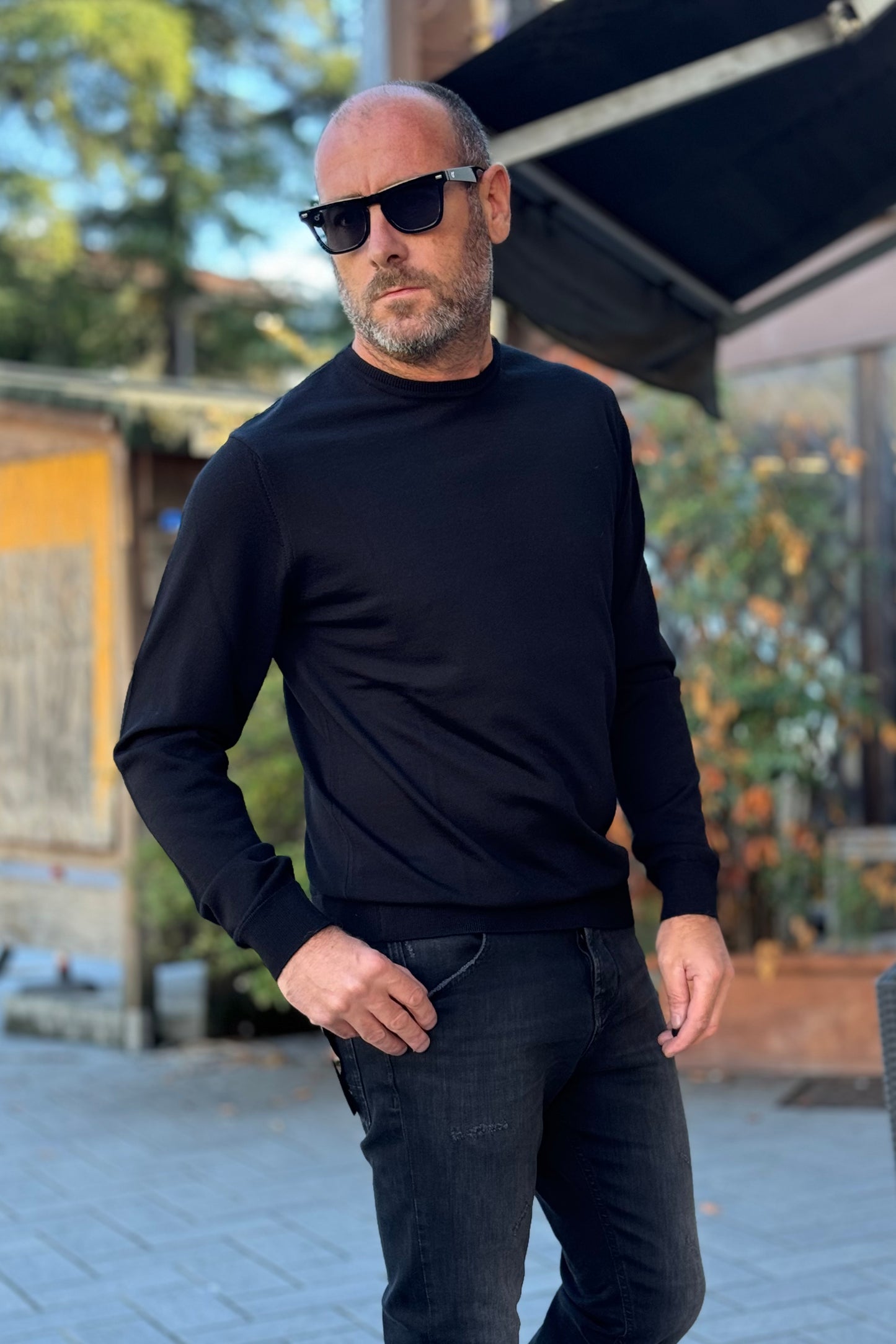 Daniele Fiesoli DF0013 crewneck in extra fine merino wool available in 3 colors