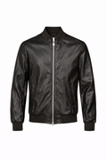 TELAMIRA BOMBER IN ECOPELLE CON COLLO IN PISTAGNA DISPONIBILE IN 2 COLORI - Mania Fashion Clothing