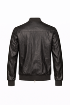 TELAMIRA BOMBER IN ECOPELLE CON COLLO IN PISTAGNA DISPONIBILE IN 2 COLORI - Mania Fashion Clothing
