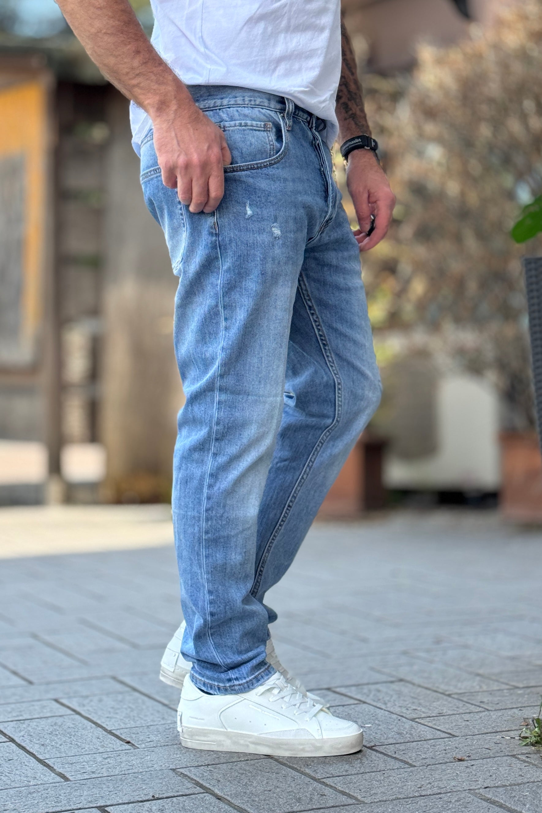 TELAMIRA JEANS REGULAR COLORE CHIARO