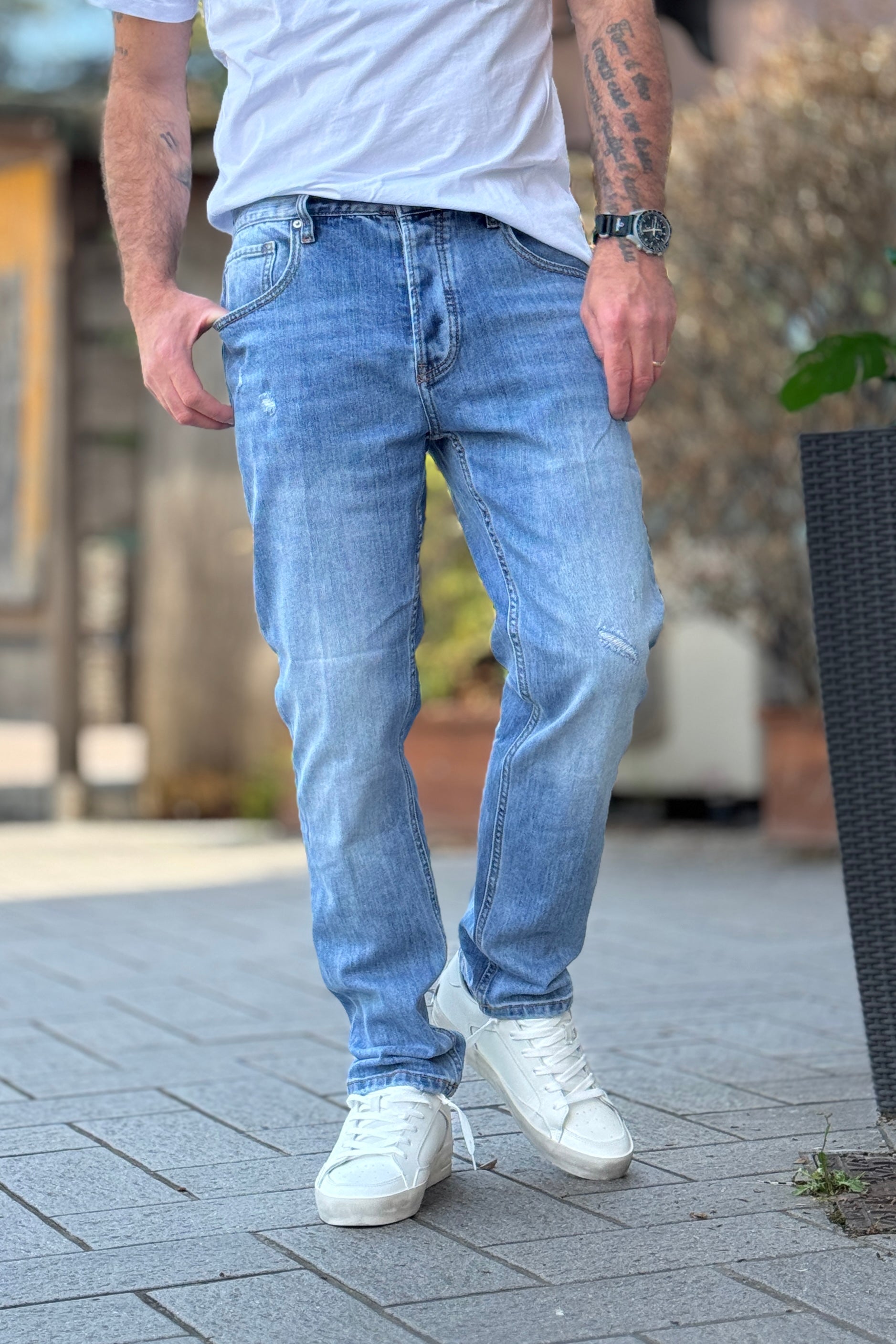 TELAMIRA JEANS REGULAR COLORE CHIARO