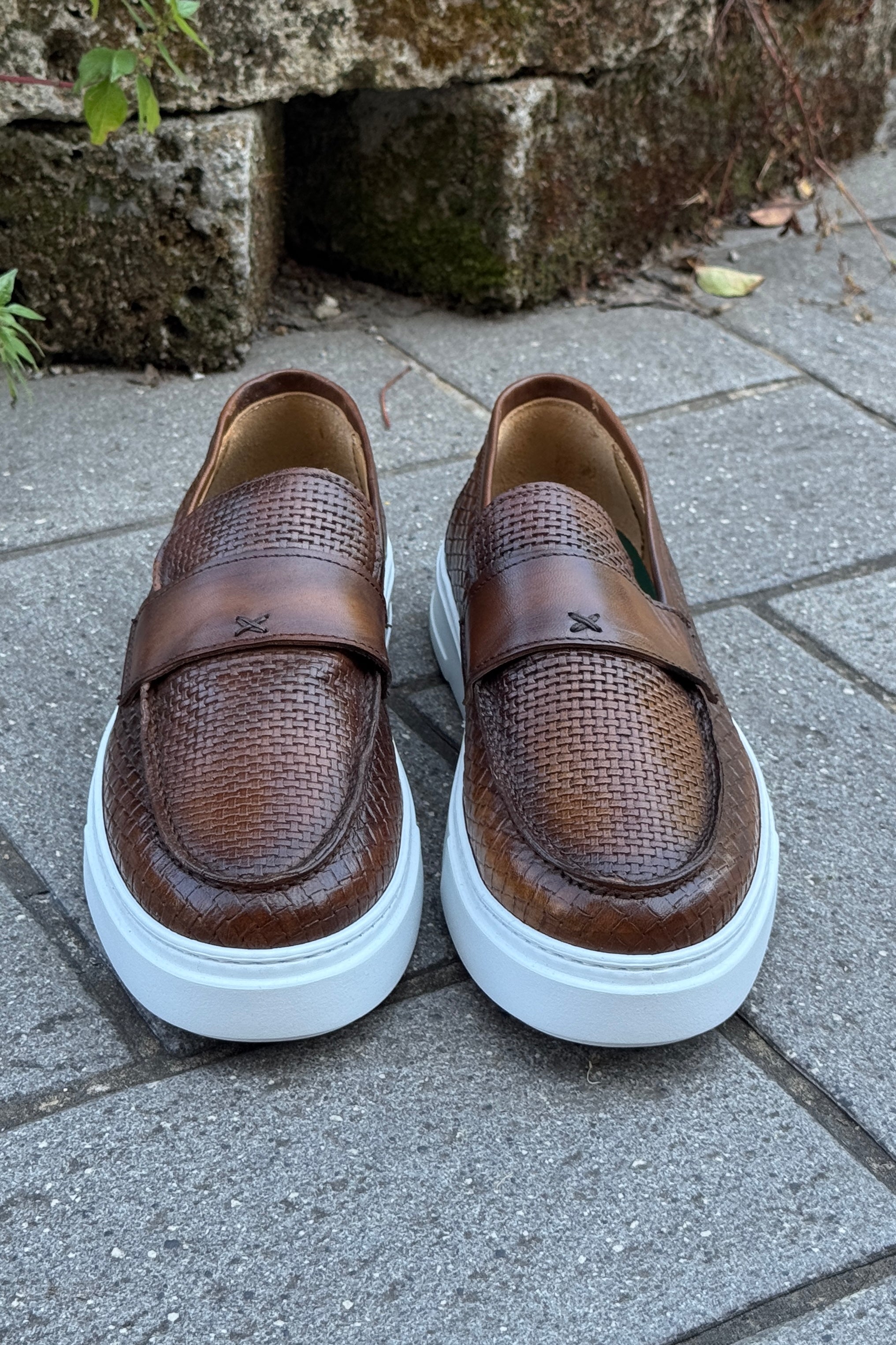 ARNOLD LAYNE MOCASSINO IN PELLE FONDO GOMMA