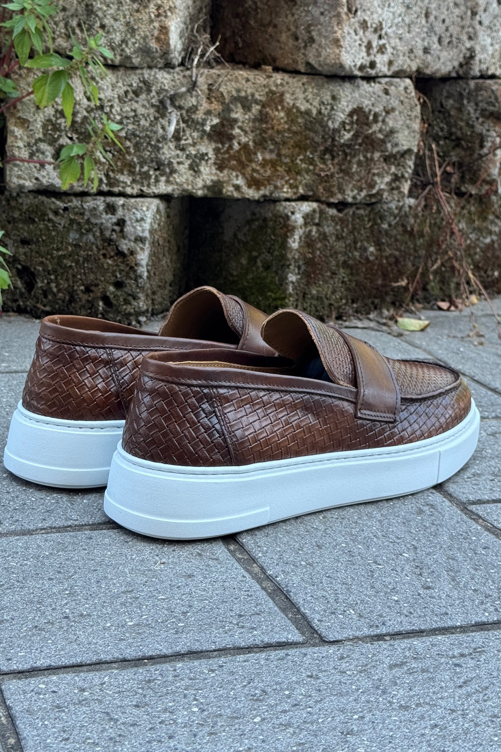 ARNOLD LAYNE MOCASSINO IN PELLE FONDO GOMMA