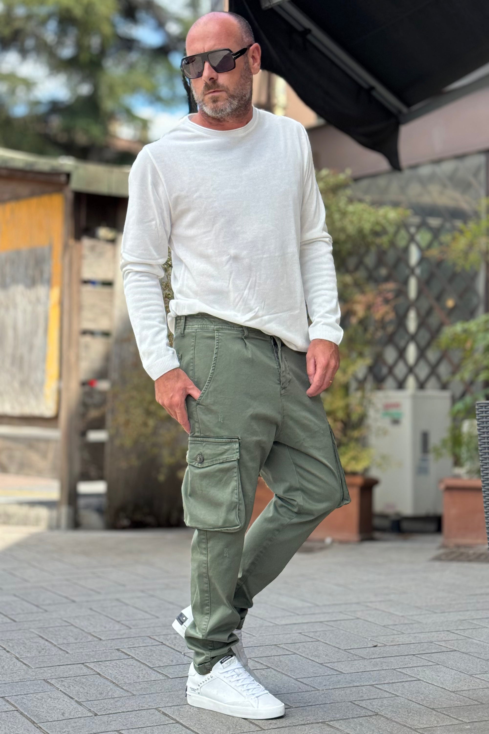 XAGON MAN A25032CR4076 PANTALONE TASCONATO DISPONIBILE IN 3 COLORI