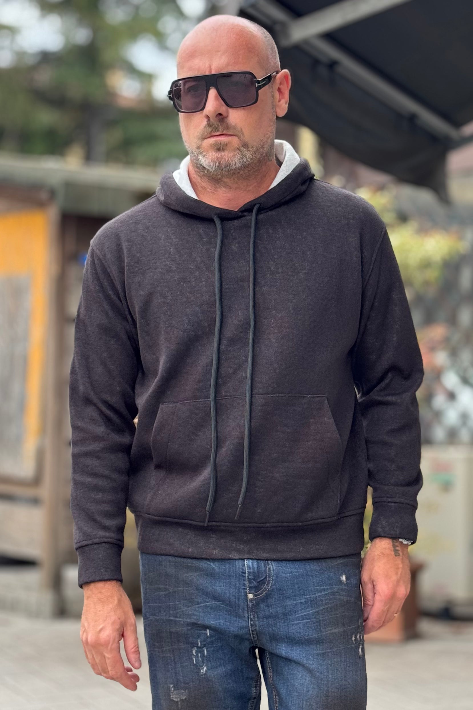 ANIMA DX1A MAGLIA CON CAPPUCCIO DISPONIBILE IN 2 COLORI