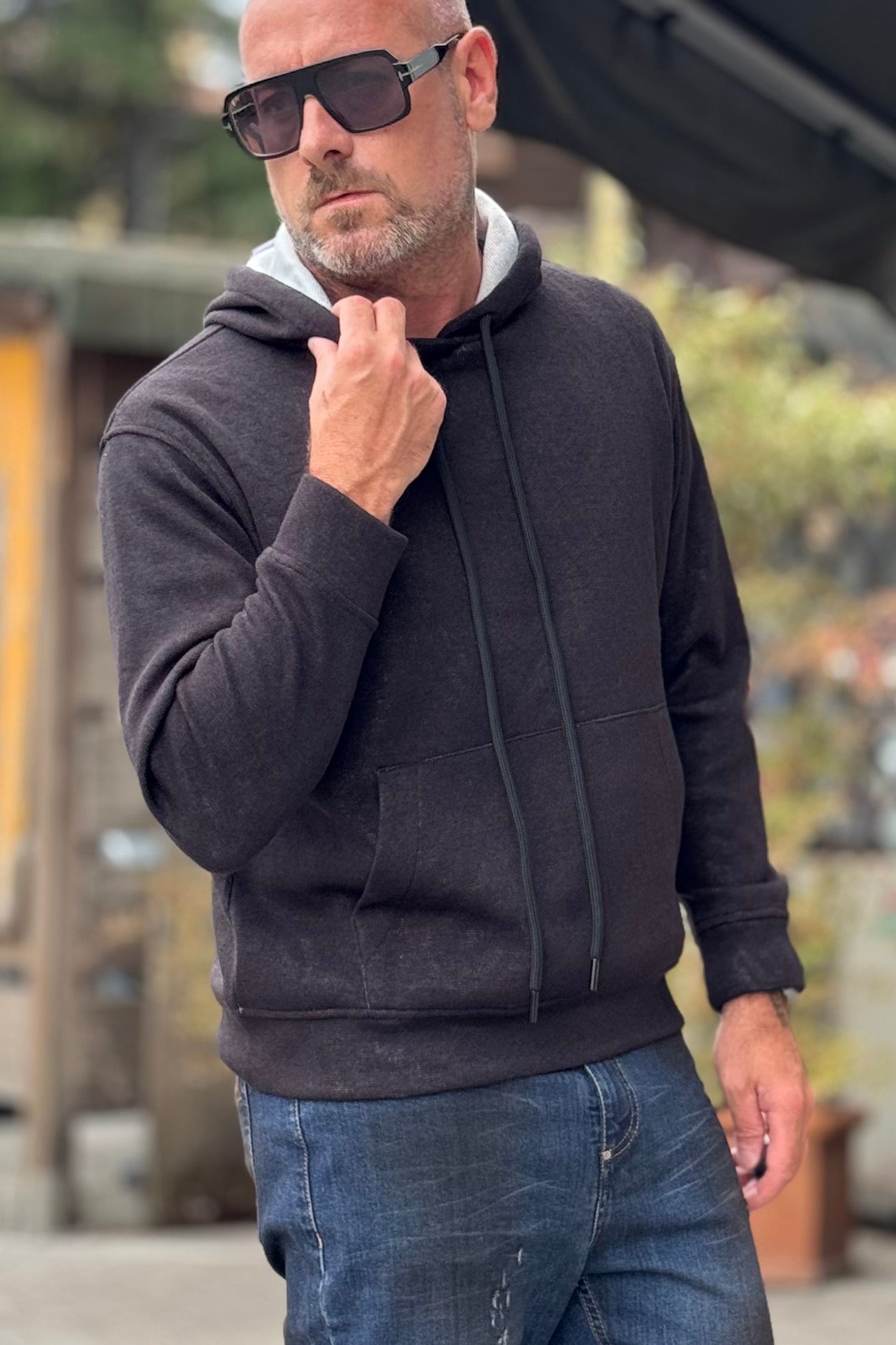 ANIMA DX1A MAGLIA CON CAPPUCCIO DISPONIBILE IN 2 COLORI