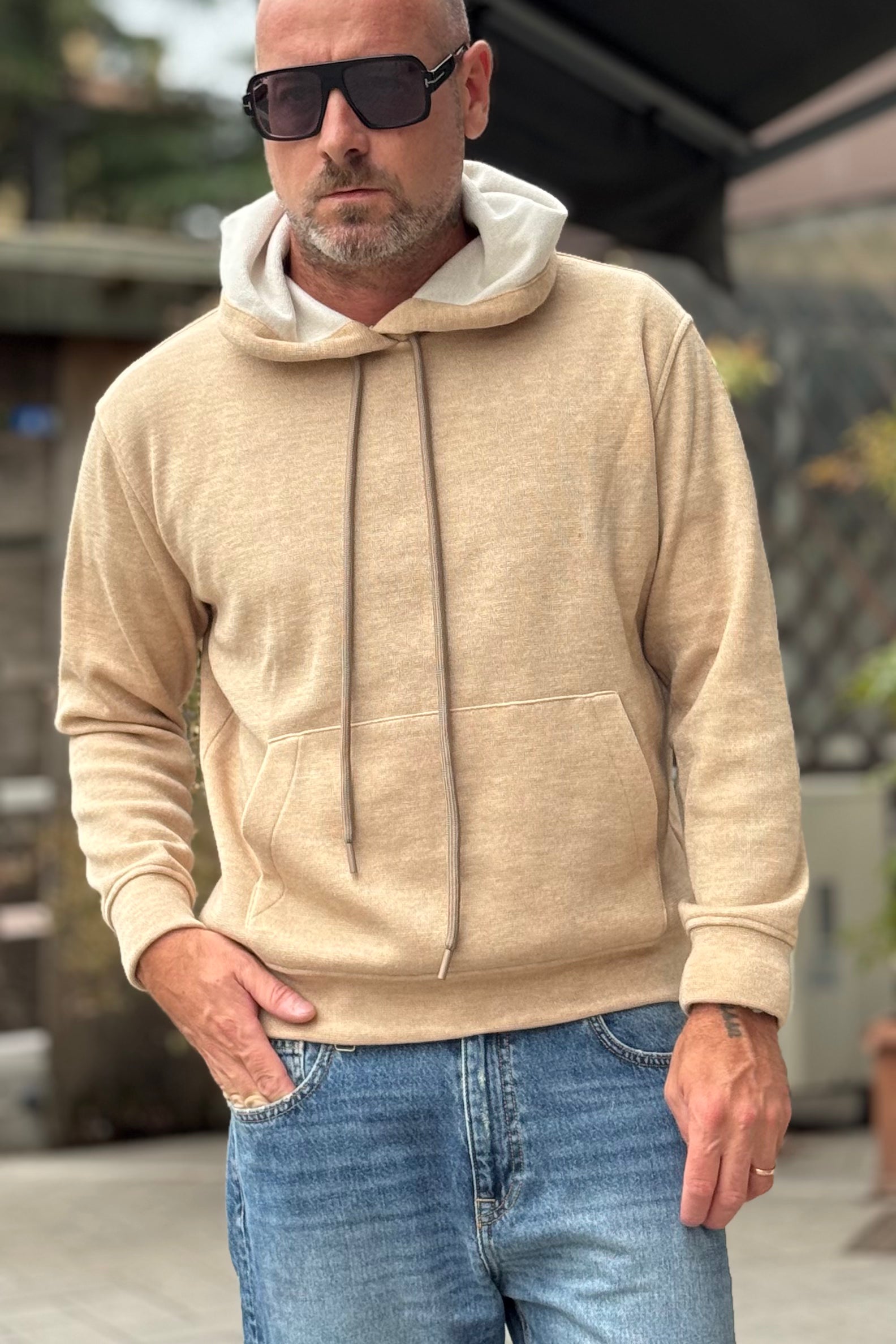 ANIMA DX1A MAGLIA CON CAPPUCCIO DISPONIBILE IN 2 COLORI