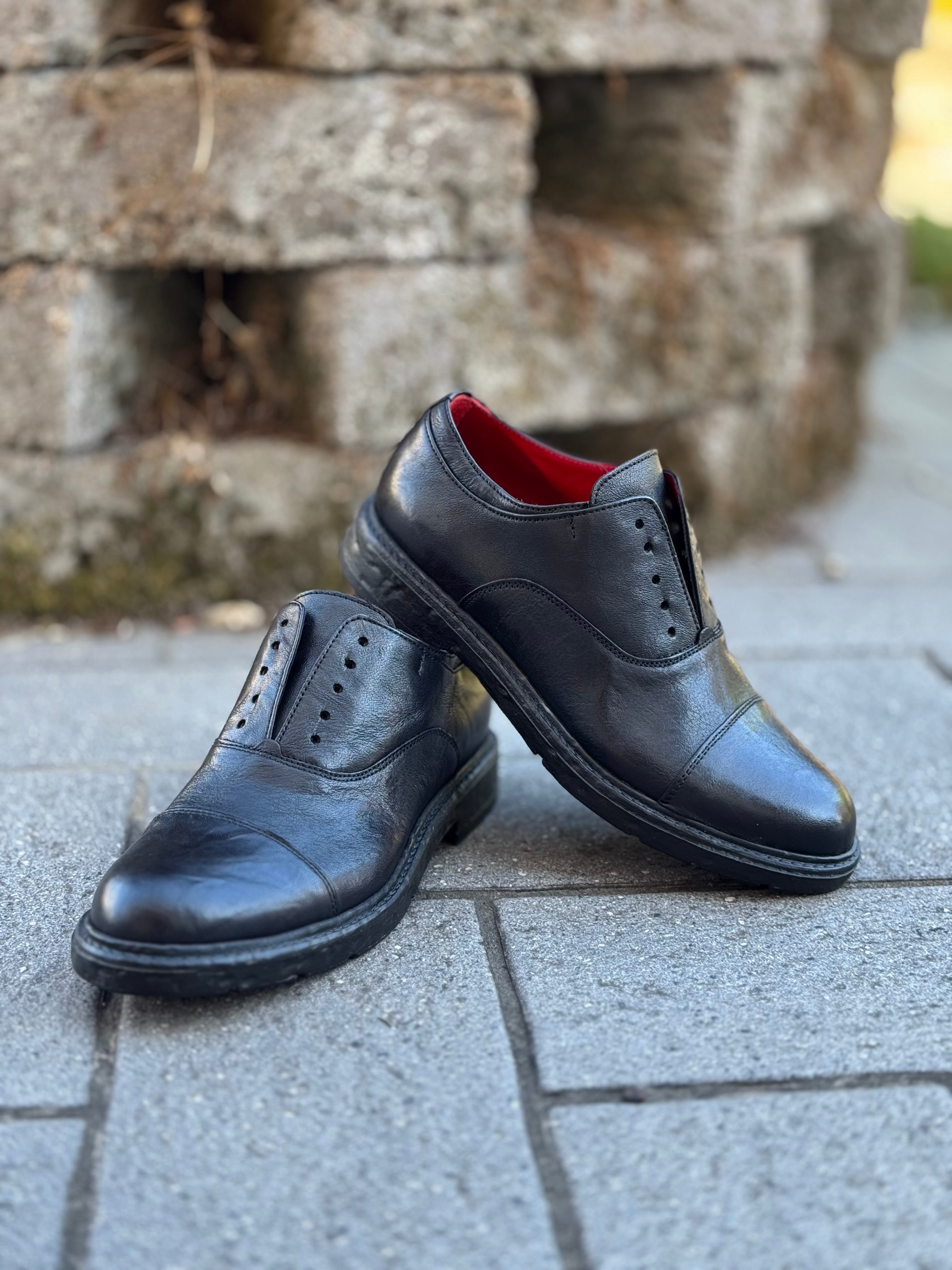 ARNOLD LAYNE E11325 SCARPA SENZA LACCIO IN MORBIDA PELLE DISPONIBILE IN 2 COLORI