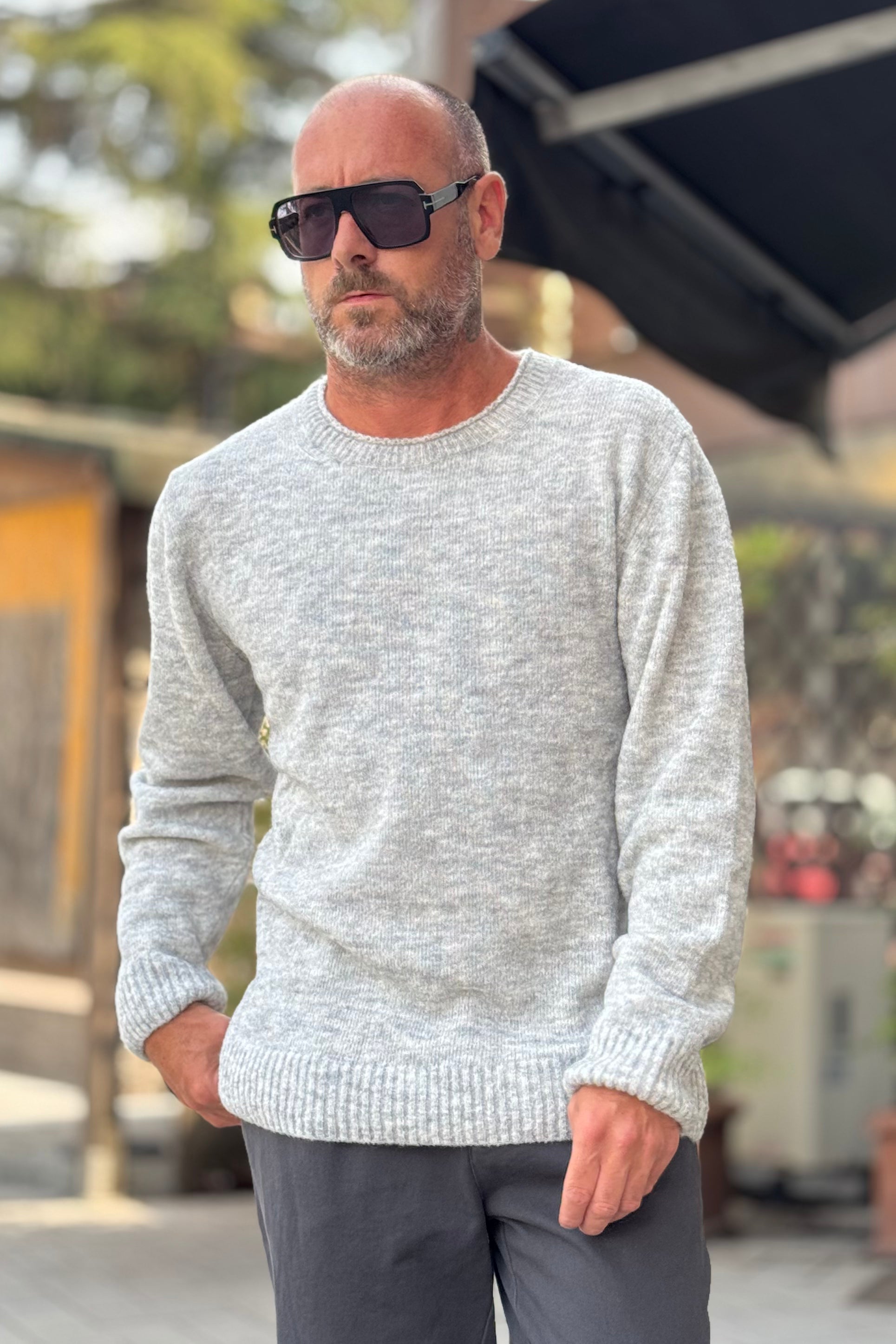 BICOLORE AU551 MAGLIA GIROCOLLO DISPONIBILE IN 2 COLORI