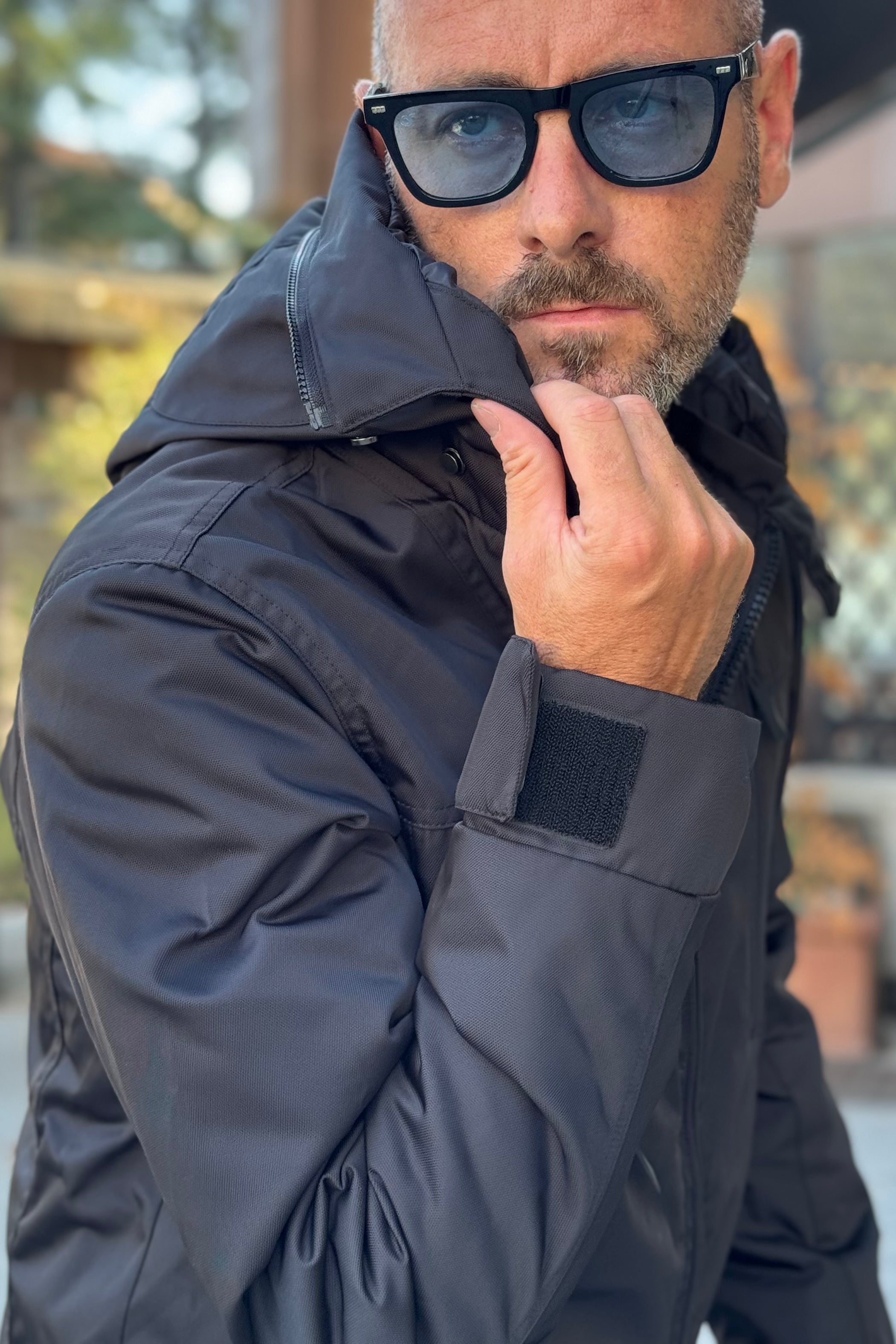 Arkistar AN0006 padded nylon cordura jacket with hood available in 2 colors